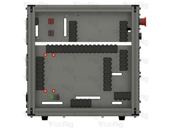 Install the component using the designated holes