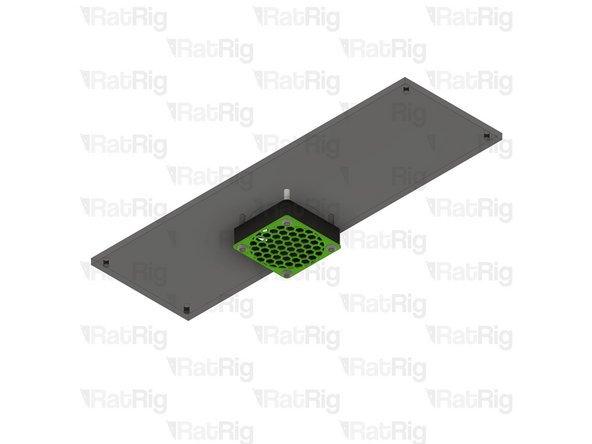 Orient the fan so that the fan label is against the 40mm_fan_cage printed part