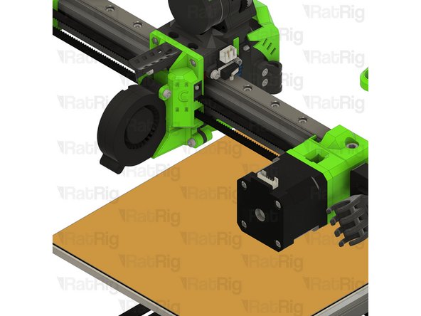Insert the tension_slider assembly into the EVA assembly as shown and secure by tightening the M3x40 screw