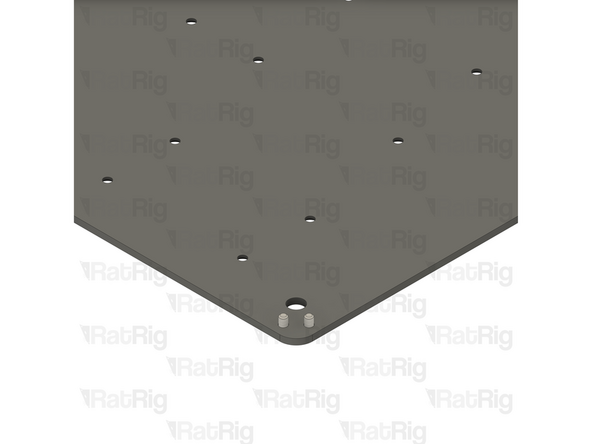 Insert an M3x6 Countersink Screw into each of the marked holes