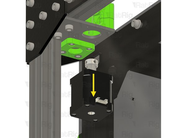 Disconnect the stepper motor cable and remove the stepper motor