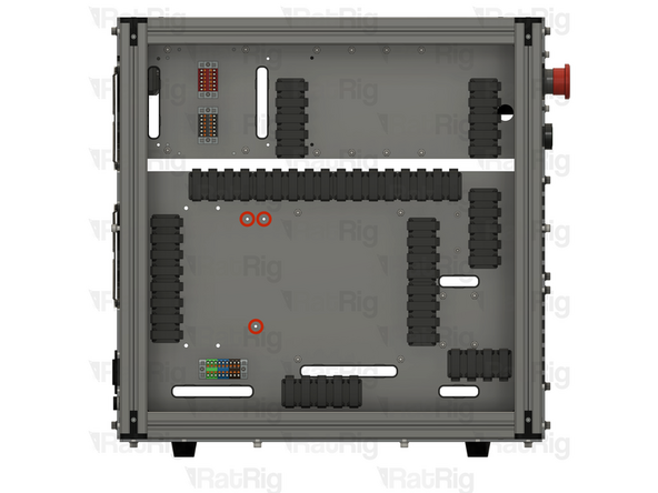 Install the component using the designated holes