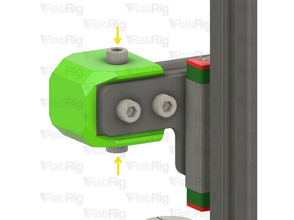 Slide the X-axis cap onto the end of the 2020 extrusion