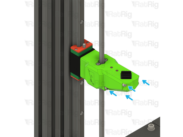 Thread the Lead Screw into the front arm assembly