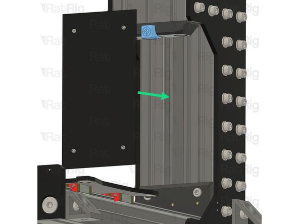 The panel is reversible, there is no correct side to install it.