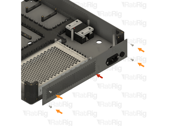1x IEC inlet panel assembly from step 33