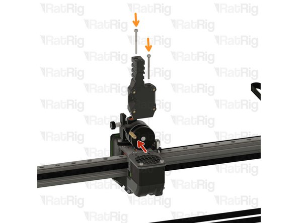 Thread the hex standoff on to the LDO Orbiter V2 screw.