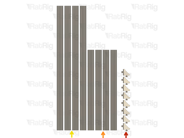 8x 4040 Cast Corners assemblies