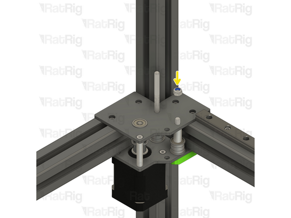 Do not thread it to the stepper motor at this stage