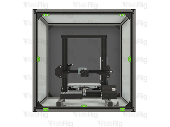 Tighten the screws to the printer frame to ensure a stiff connection.