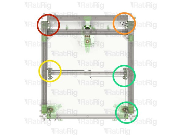 Ensure the belt teeth are facing the stepper motor pulleys