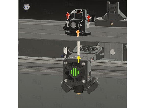 Remove the two M3x8 Cap Head Screws