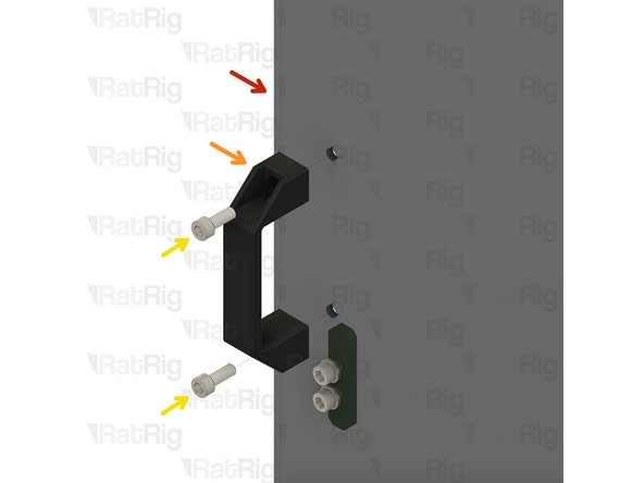 There are 2 handle positions on the door. Repeat the following for each of them