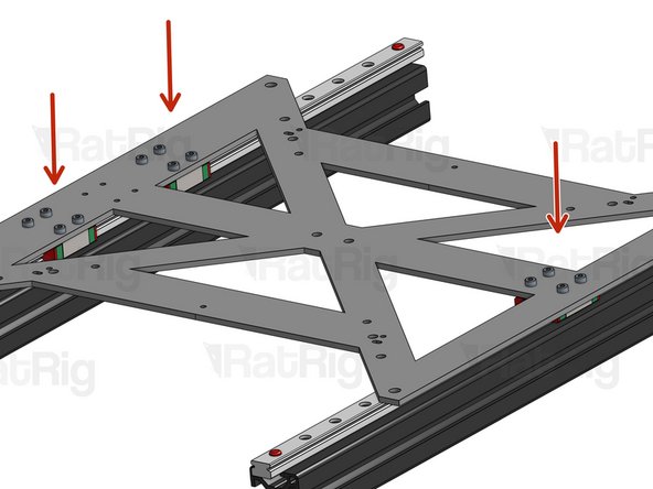 Follow step 3 for the first rail (herein described as the stationary rail). Ensure that the stationary rail is aligned correctly and the carriage(s) run smoothly along its length.