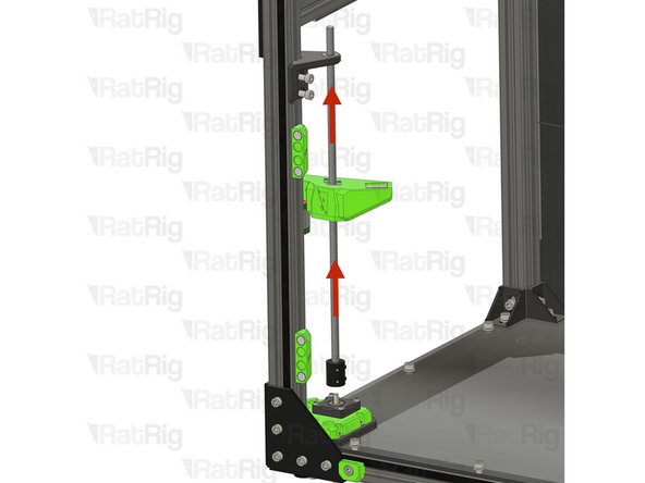 Lift the lead screw to separate the coupler from the stepper shaft