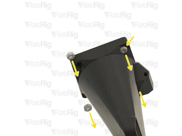 Remove the 4028 Part Cooling Fan from the printed part, it will be re-used on the Rat Rig Toolhead V1.0
