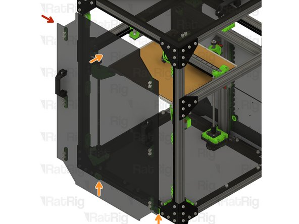 Door panel assembly from Step 5