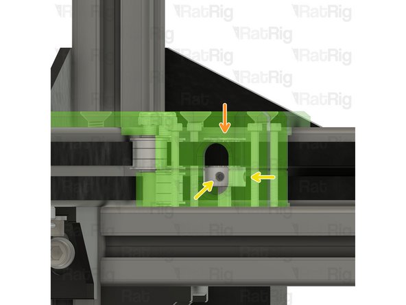 Adjust the pulley up or down if required to make sure the belt is in the middle of the pulley