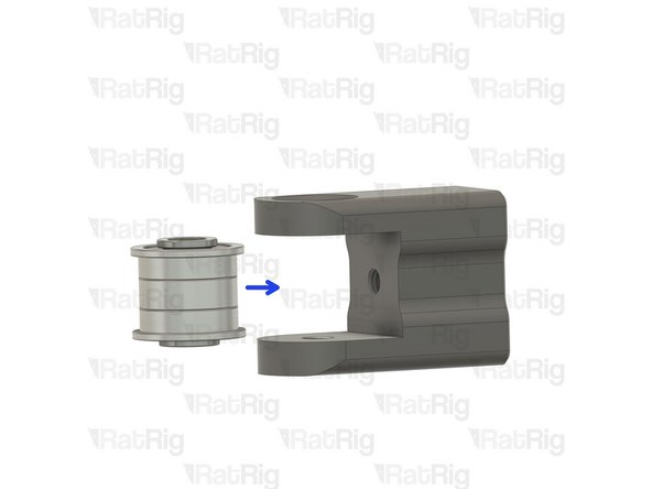 Install the following components in the order shown in the image: