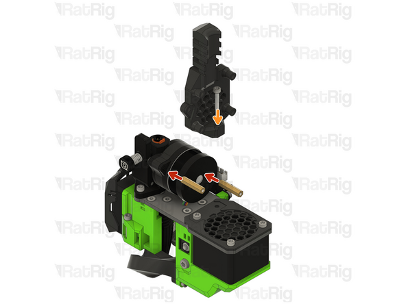 Thread the hex standoffs on to the LDO Orbiter V2 screws.