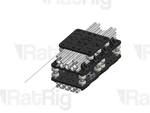 Slide the carriage on the C-Beam slots.