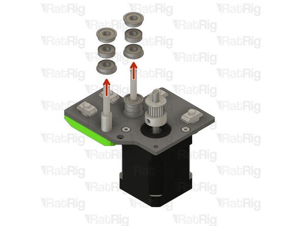 Remove all the bearings from the screws