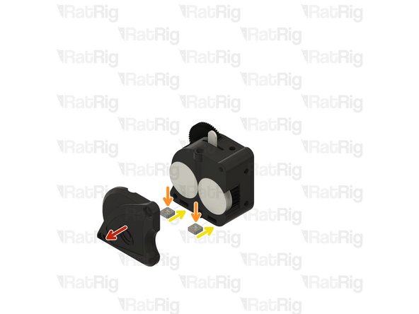 If the 4x Flat Square Nut - M3 are pre-installed inside the LGX Lite, you can skip this step