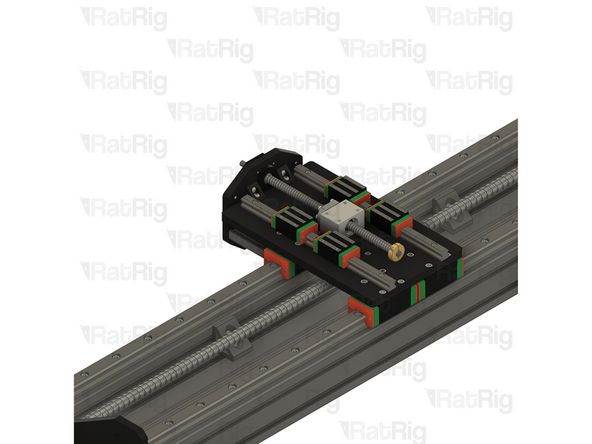 Position the Z-axis transmission assembly as shown, aligning the 90 degree corner connectors with the indicated holes