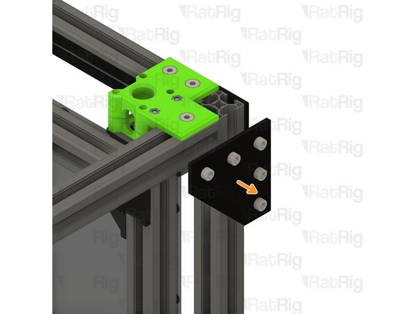 Loosen all of the M6x12 screws and remove the corner plate assembly