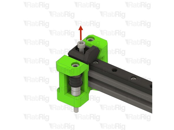 Loosen the marked M5x18 Cap Head Screw