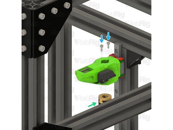 Rear bed arm assembly