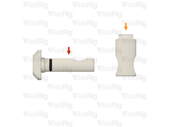 The following steps show how the aluminium extrusion Quick Connectors are prepared and installed. The V-Core 4.0 frame assembly begins on step 7