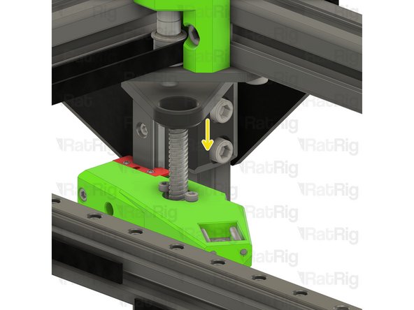 Fit the constraint assembly to the frame as shown
