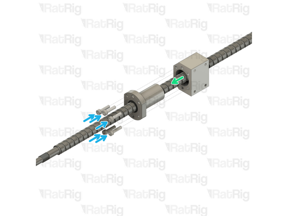 Unpack and remove all protective packaging from the ball screw