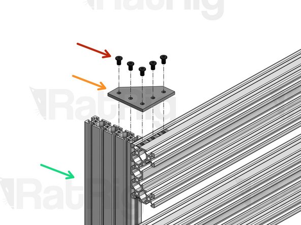 Align the Y carriages with the ends of the X-Gantry C-Beam profiles.