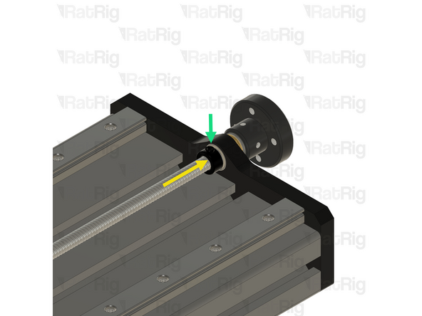 After positioning the jog wheel, tighten the two set screws to secure it in place.