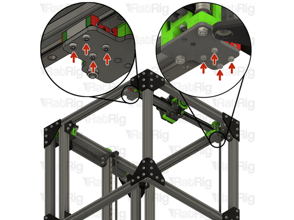 Tighten the carriage screws