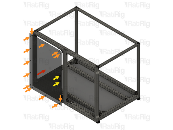 2x Door panel assembly from the previous step