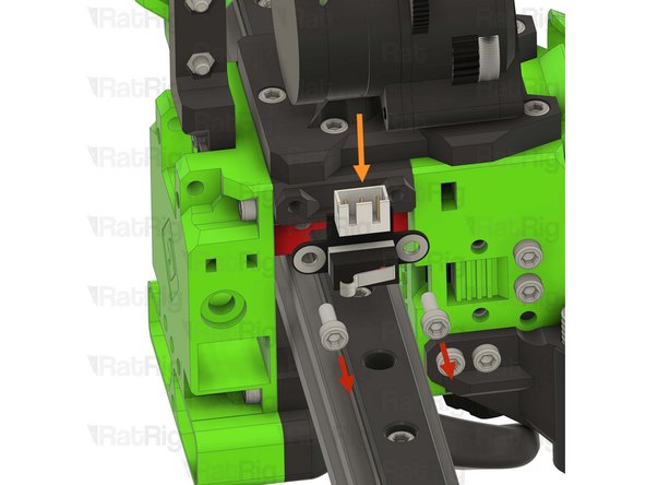 Disconnect, and remove the endstop