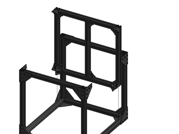 Insert the inner frame into the main frame