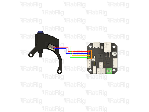 Connect the 4 pin Dupont connector to the marked connector on the toolboard