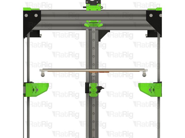 Lift the bed assembly upwards to raise it off of the arms