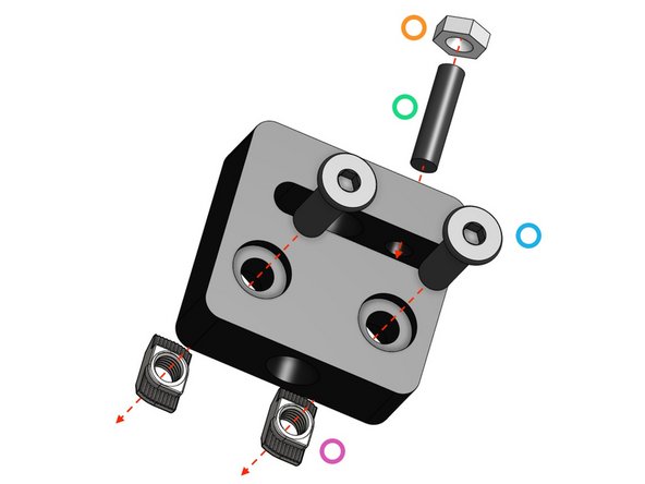 Screw T-Nuts into position, but don’t tighten.