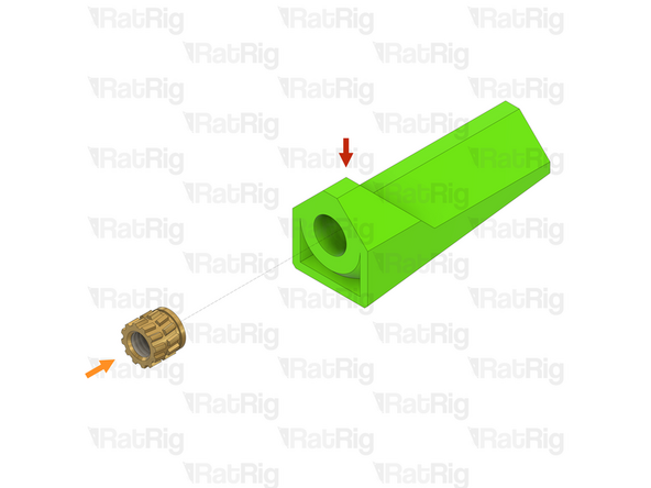 1x Toolhead back belt clamp from the previous step