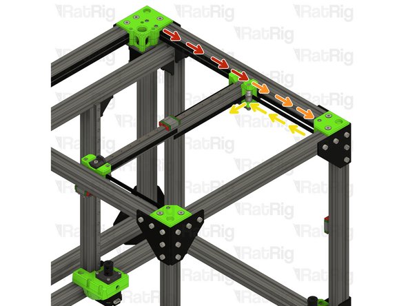 Take the loose end of the bottom CoreXY belt on the right hand side: