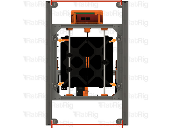 Remove the printer's rubber feet before mounting it to the V-Hive Enclosure.