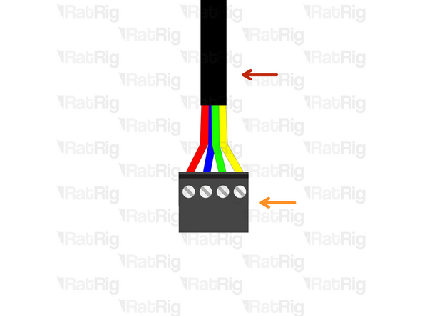 Prepare the 4 wire cable for the Z stepper motor.