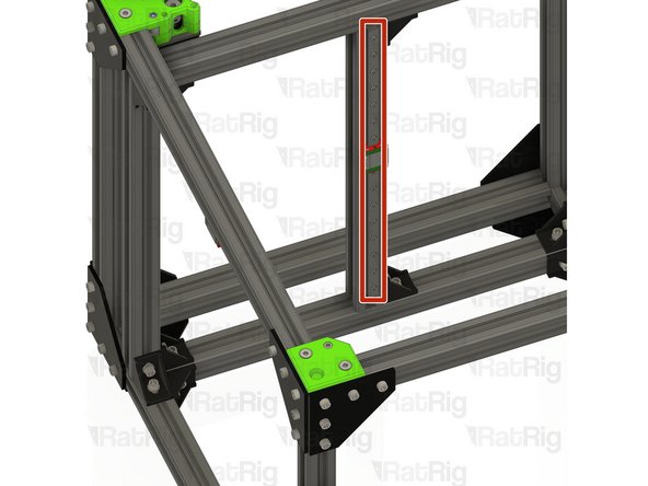 Loosen all of the M3 screws securing the linear rail to the V-Core 3.0 frame