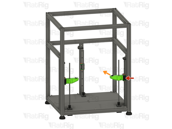 Repeat the previous Step and install the Right front arm