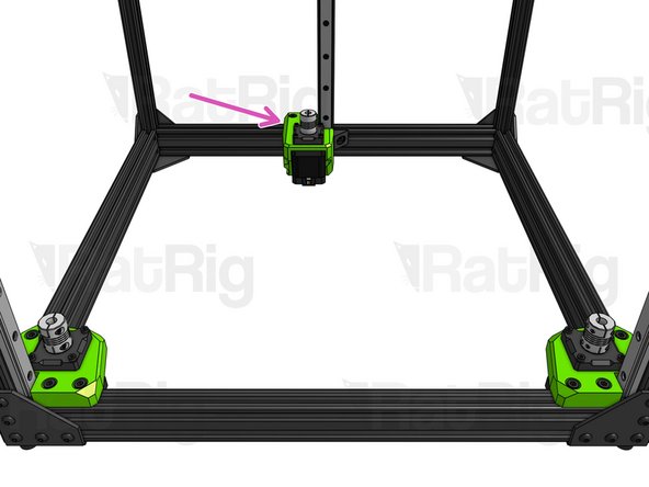Place  the 3 motor mounts on the frame, fitting their T-nuts inside the slots.